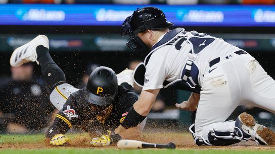 Kelly, Pirates fight through chaotic 10-hour day taken in Detroit (Top story). Photo by GETTY